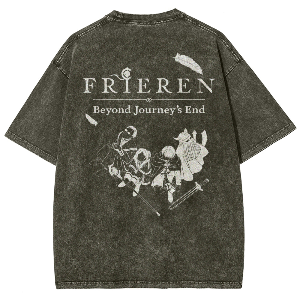Frieren Unisex Fit Washed T-Shirt 2507030956