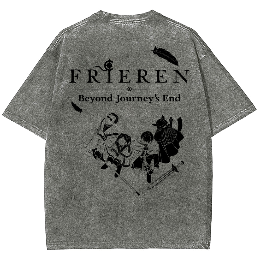 Frieren Unisex Fit Washed T-Shirt 2507030956