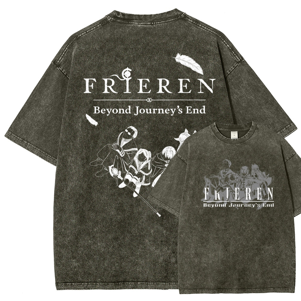 Frieren Unisex Fit Washed T-Shirt 2507030956