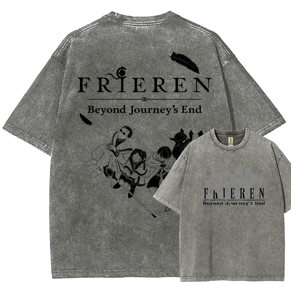 Frieren Unisex Fit Washed T-Shirt 2507030956