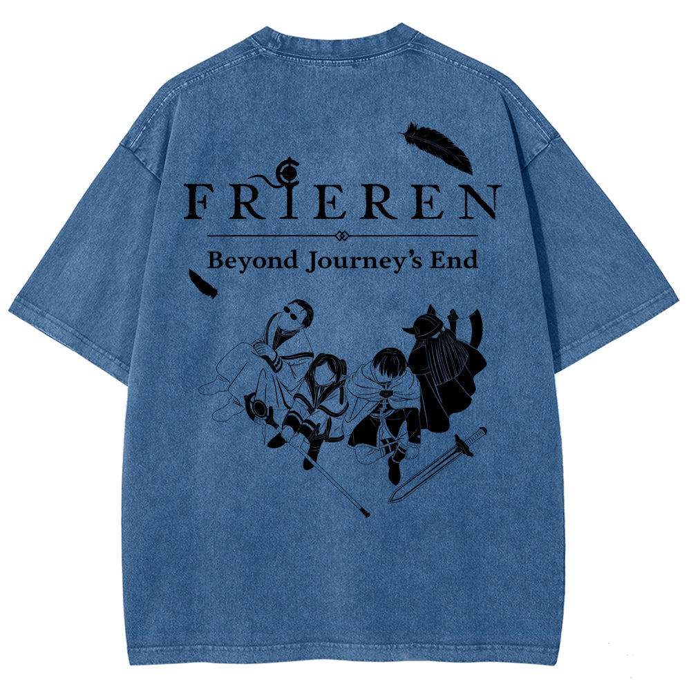 Frieren Unisex Fit Washed T-Shirt 2507030956