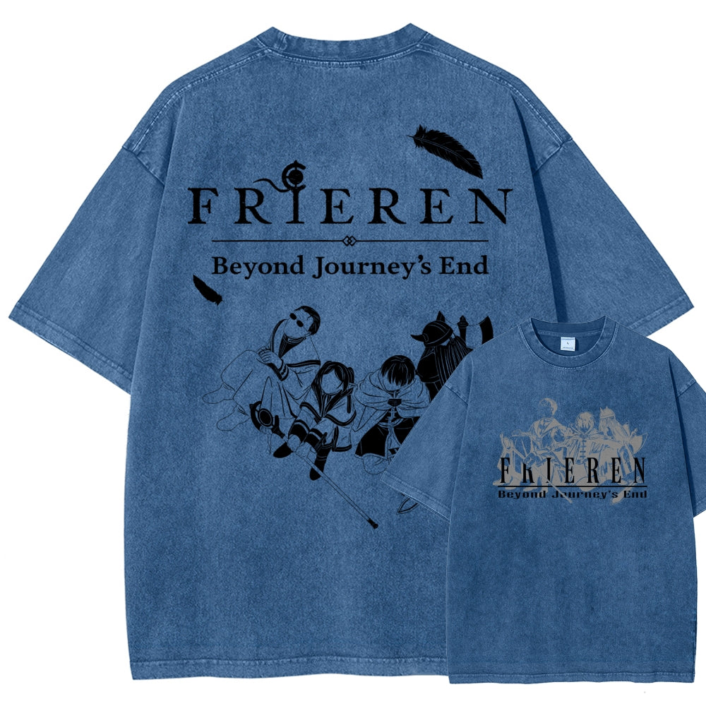 Frieren Unisex Fit Washed T-Shirt 2507030956