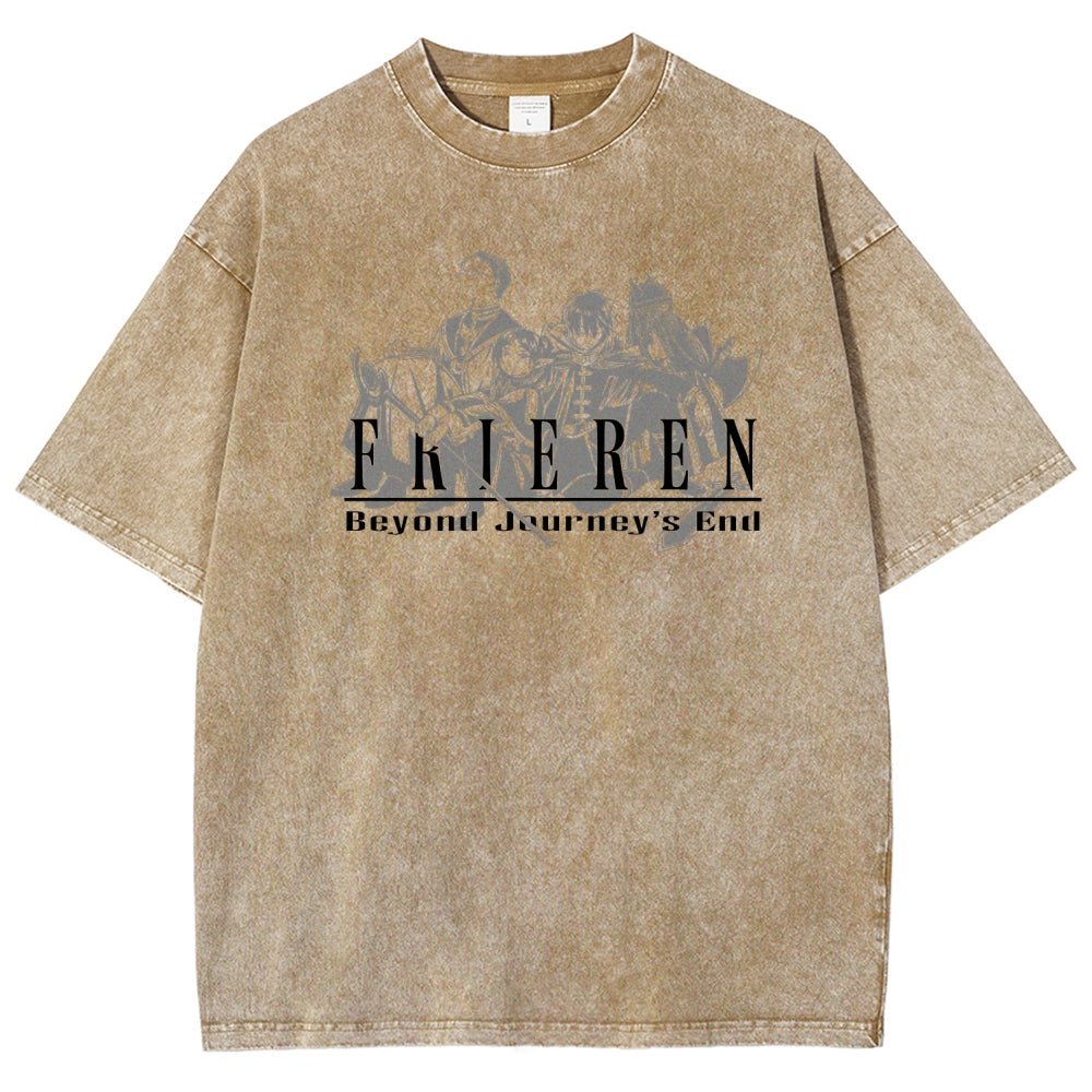 Frieren Unisex Fit Washed T-Shirt 2507030956