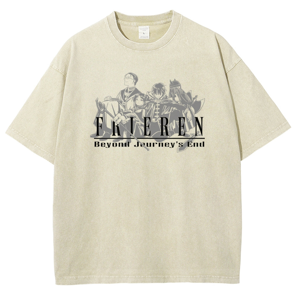 Frieren Unisex Fit Washed T-Shirt 2507030956