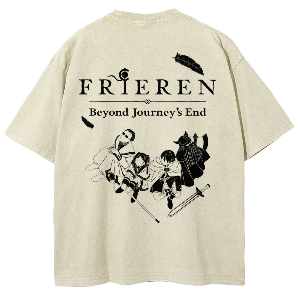 Frieren Unisex Fit Washed T-Shirt 2507030956