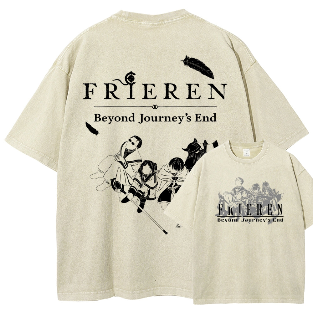 Frieren Unisex Fit Washed T-Shirt 2507030956