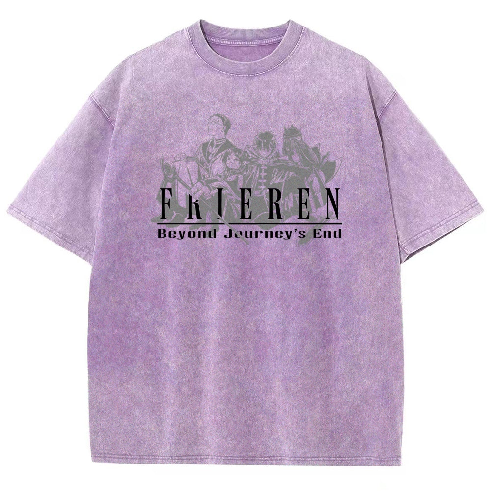 Frieren Unisex Fit Washed T-Shirt 2507030956