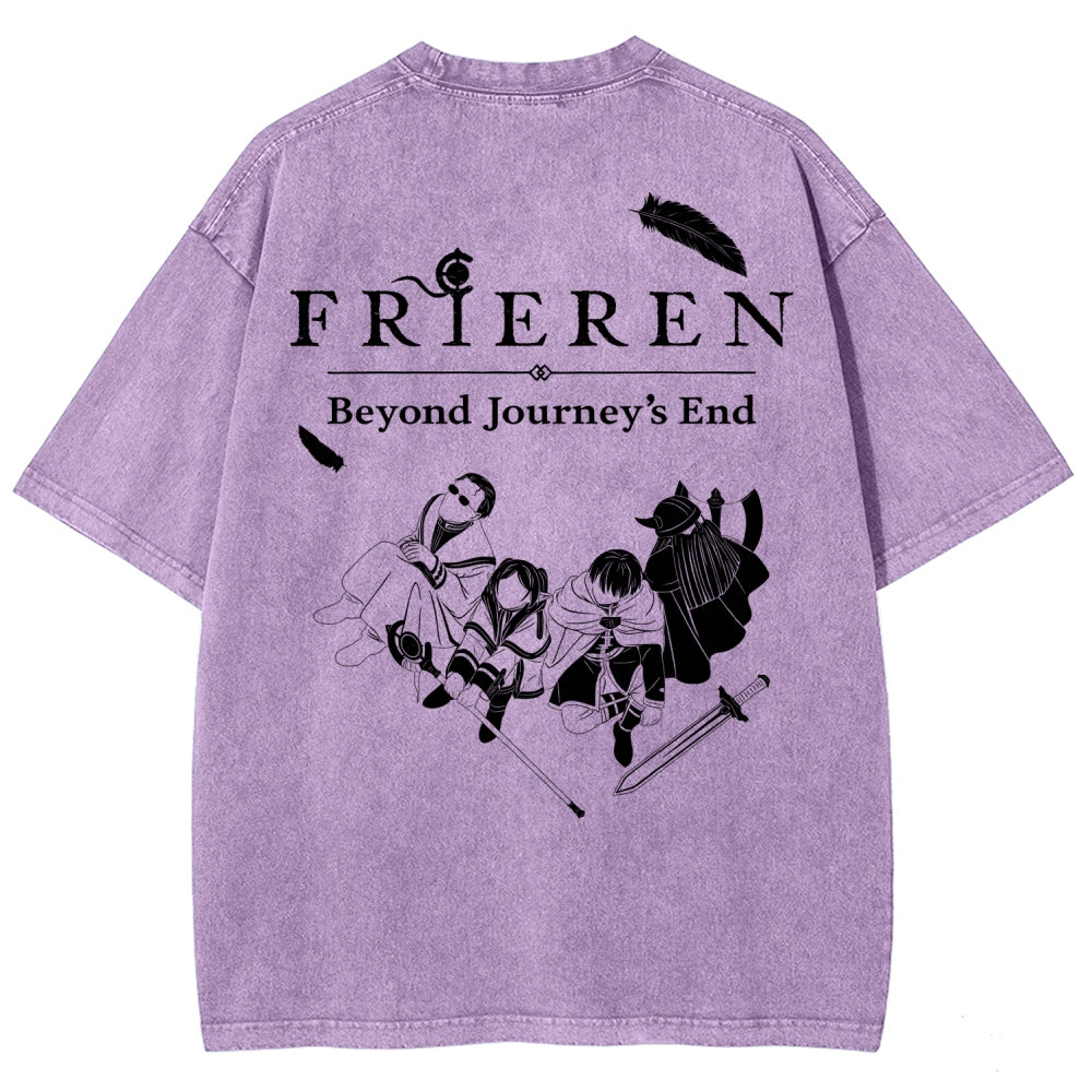 Frieren Unisex Fit Washed T-Shirt 2507030956
