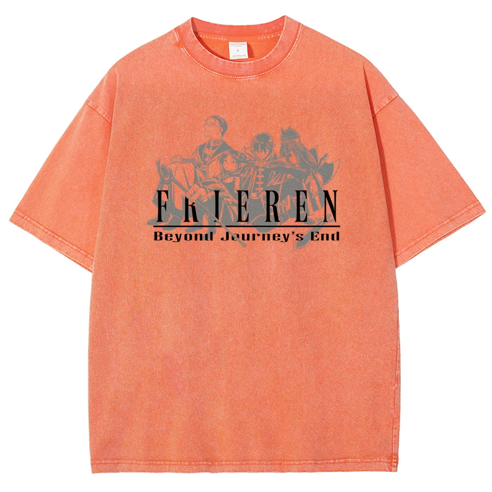Frieren Unisex Fit Washed T-Shirt 2507030956