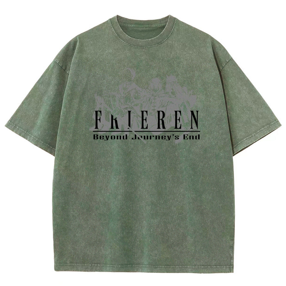 Frieren Unisex Fit Washed T-Shirt 2507030956