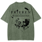 Frieren Unisex Fit Washed T-Shirt 2507030956