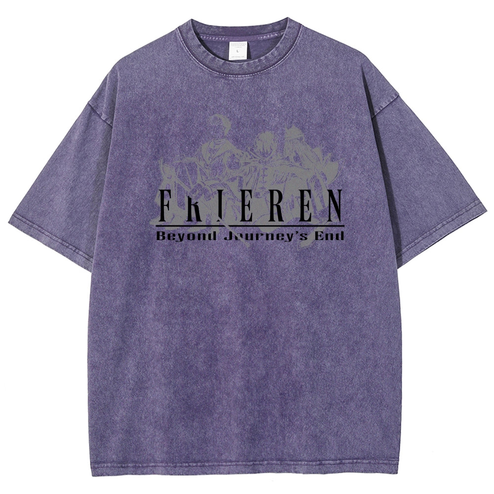 Frieren Unisex Fit Washed T-Shirt 2507030956
