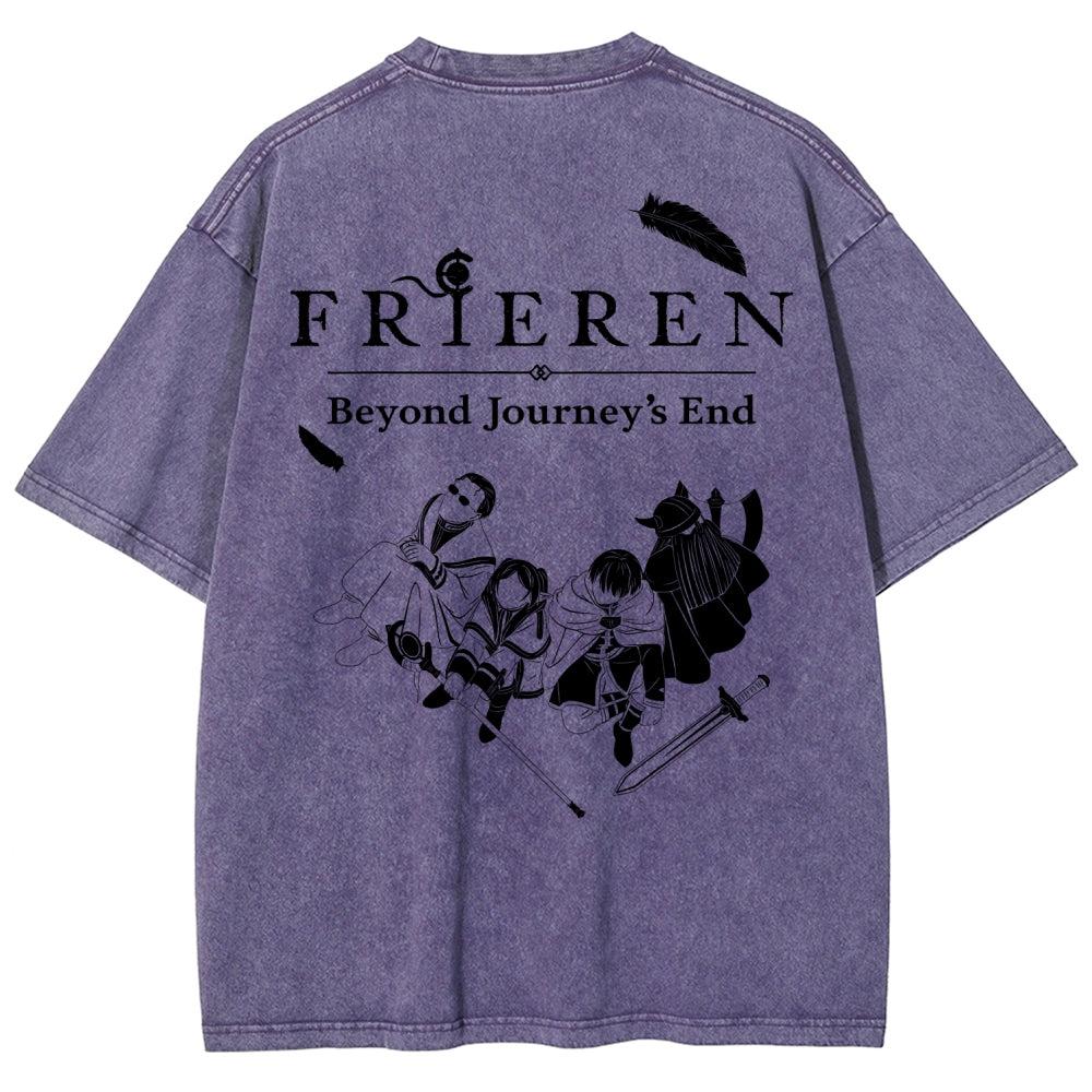 Frieren Unisex Fit Washed T-Shirt 2507030956