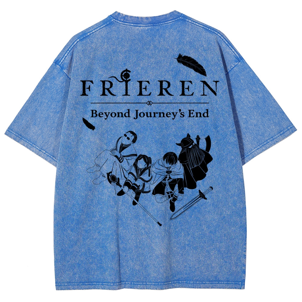 Frieren Unisex Fit Washed T-Shirt 2507030956