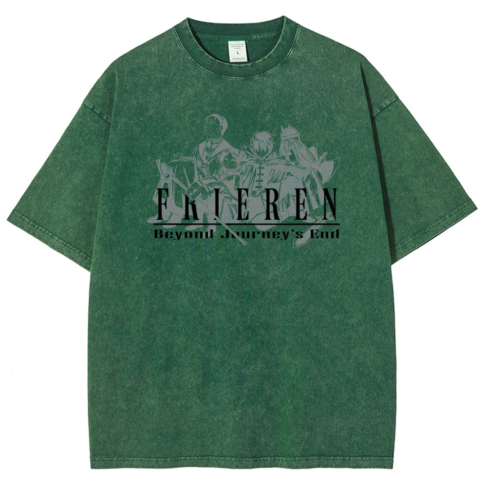 Frieren Unisex Fit Washed T-Shirt 2507030956