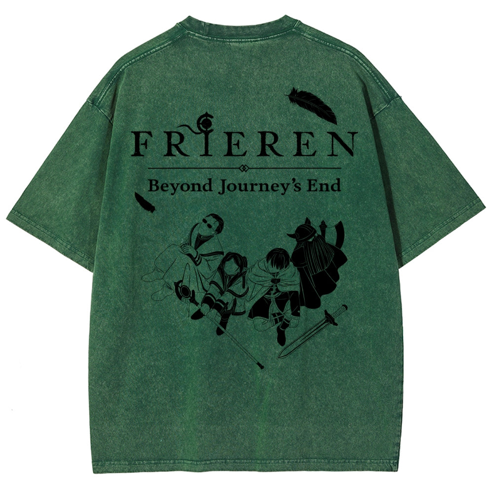 Frieren Unisex Fit Washed T-Shirt 2507030956
