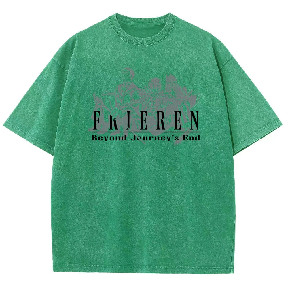 Frieren Unisex Fit Washed T-Shirt 2507030956