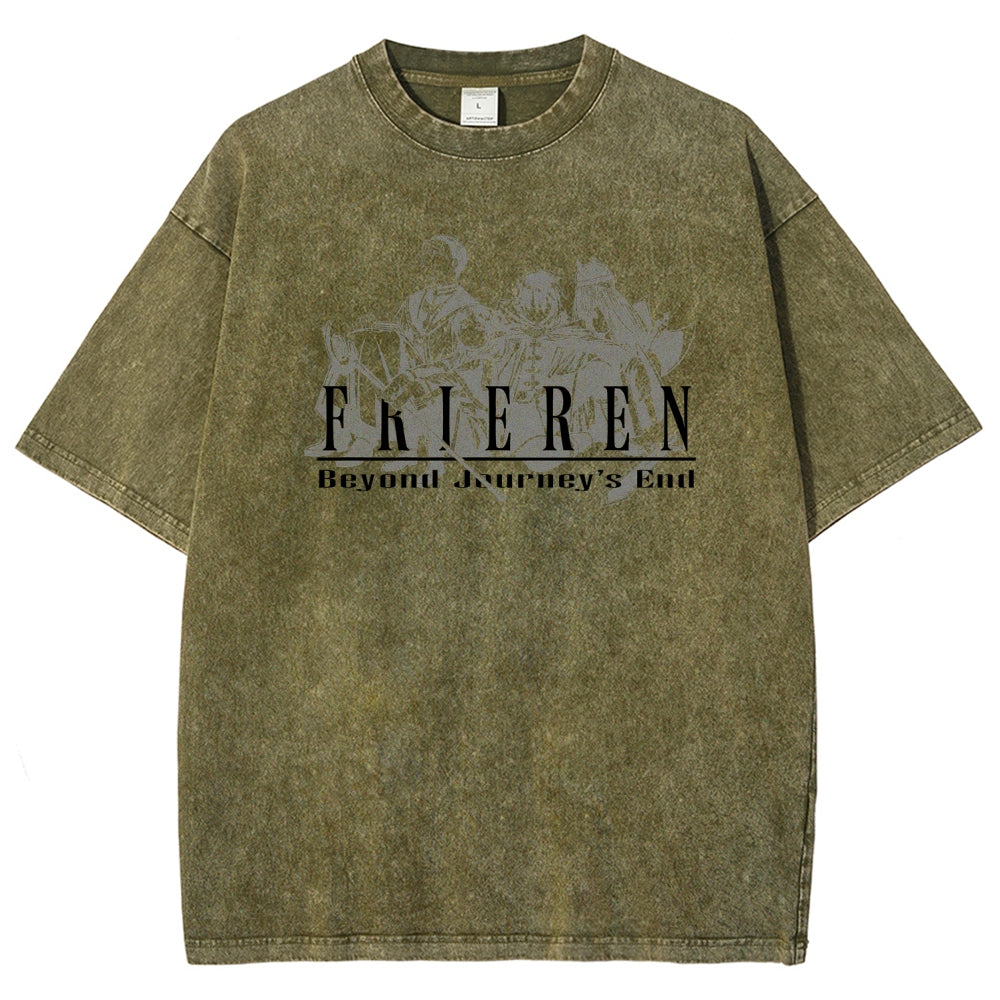Frieren Unisex Fit Washed T-Shirt 2507030956