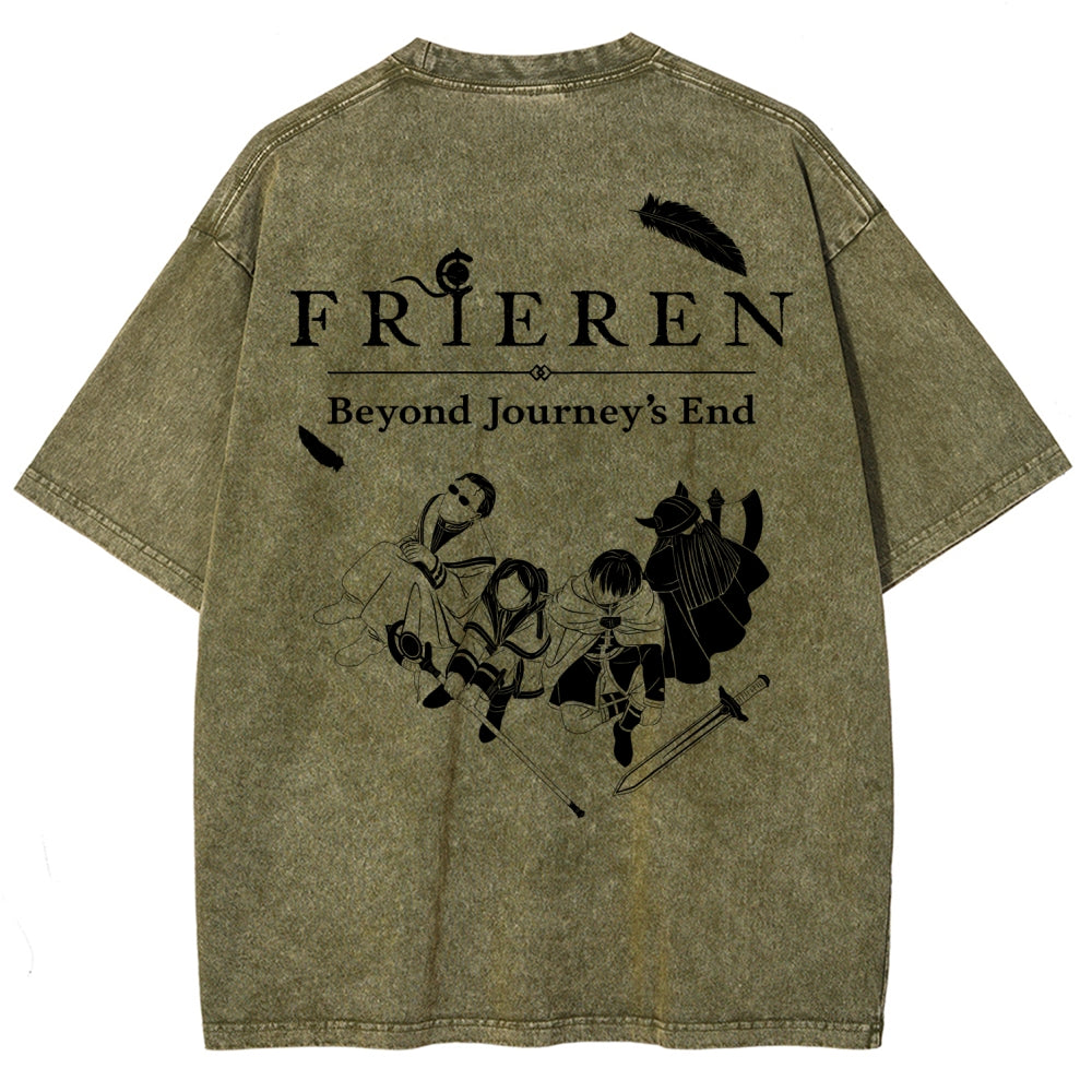 Frieren Unisex Fit Washed T-Shirt 2507030956