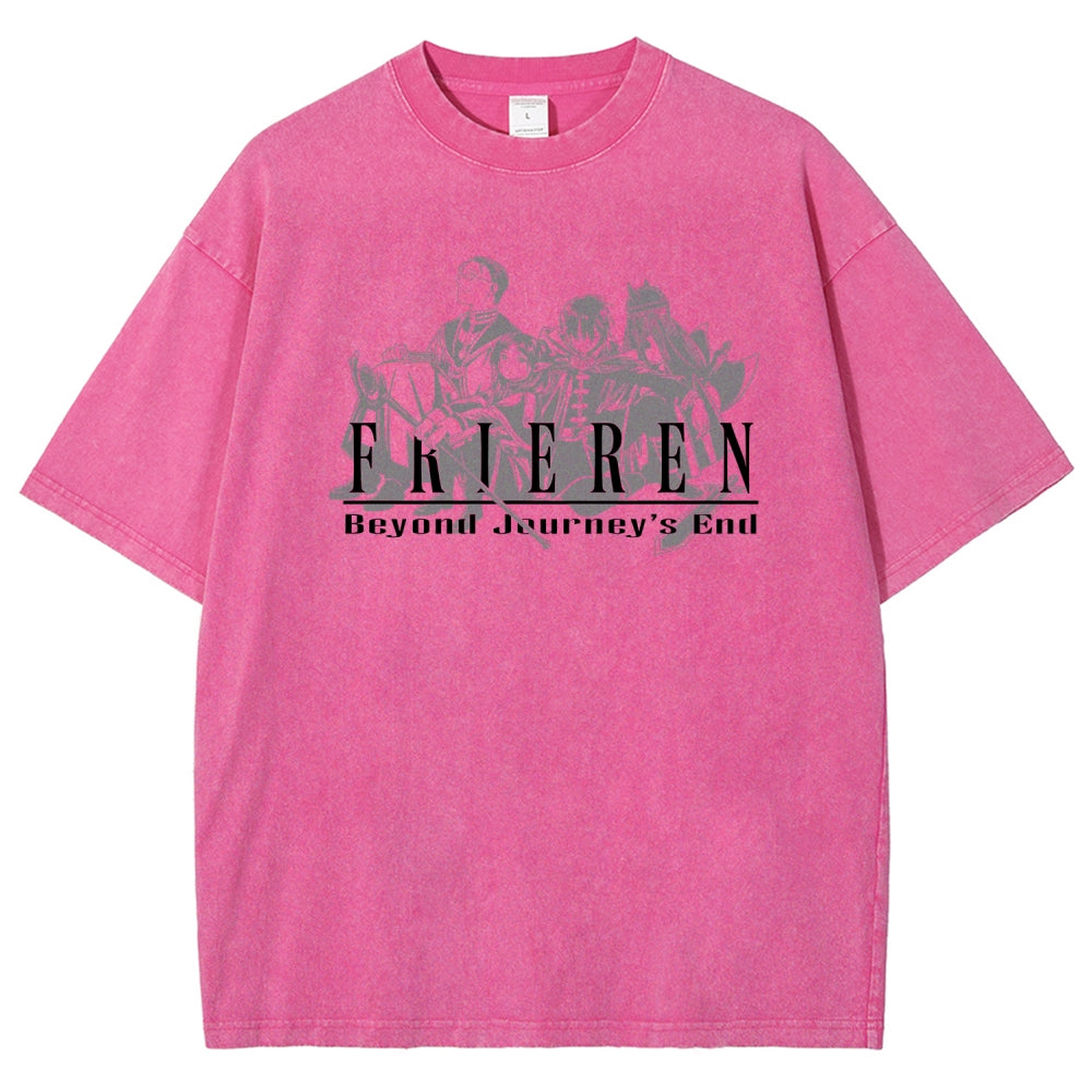 Frieren Unisex Fit Washed T-Shirt 2507030956