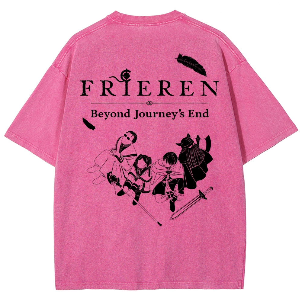 Frieren Unisex Fit Washed T-Shirt 2507030956