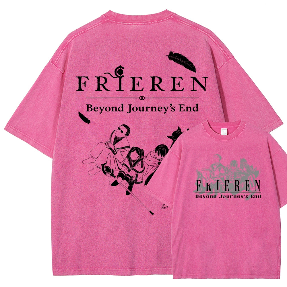 Frieren Unisex Fit Washed T-Shirt 2507030956