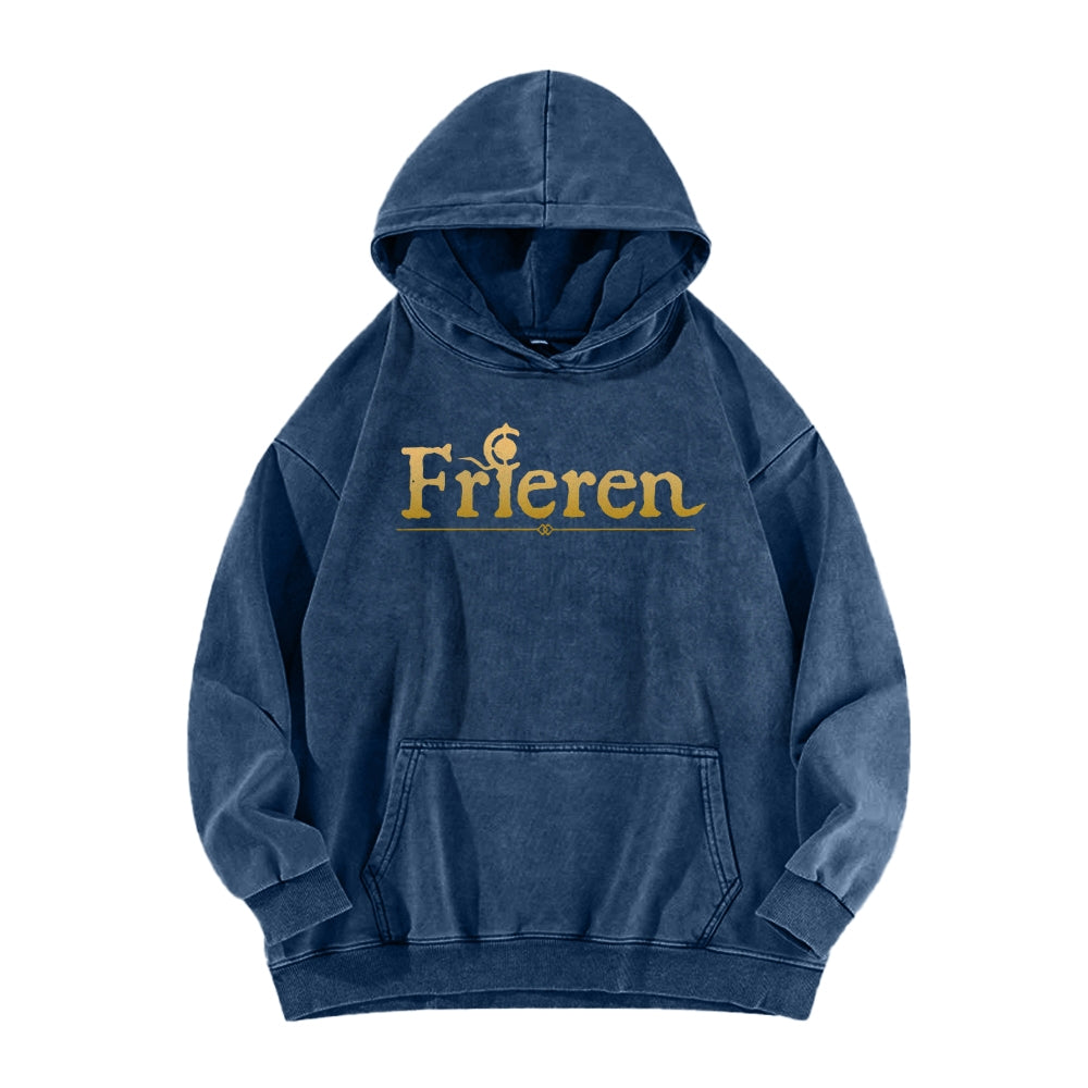 Frieren Casual Washed Hoodie 2508007195