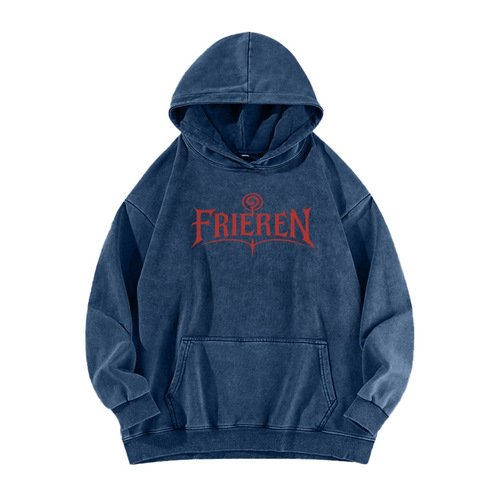 Frieren Casual Washed Hoodie 2508007199