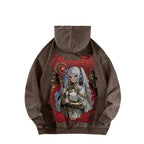 Frieren Casual Washed Hoodie 2508007199