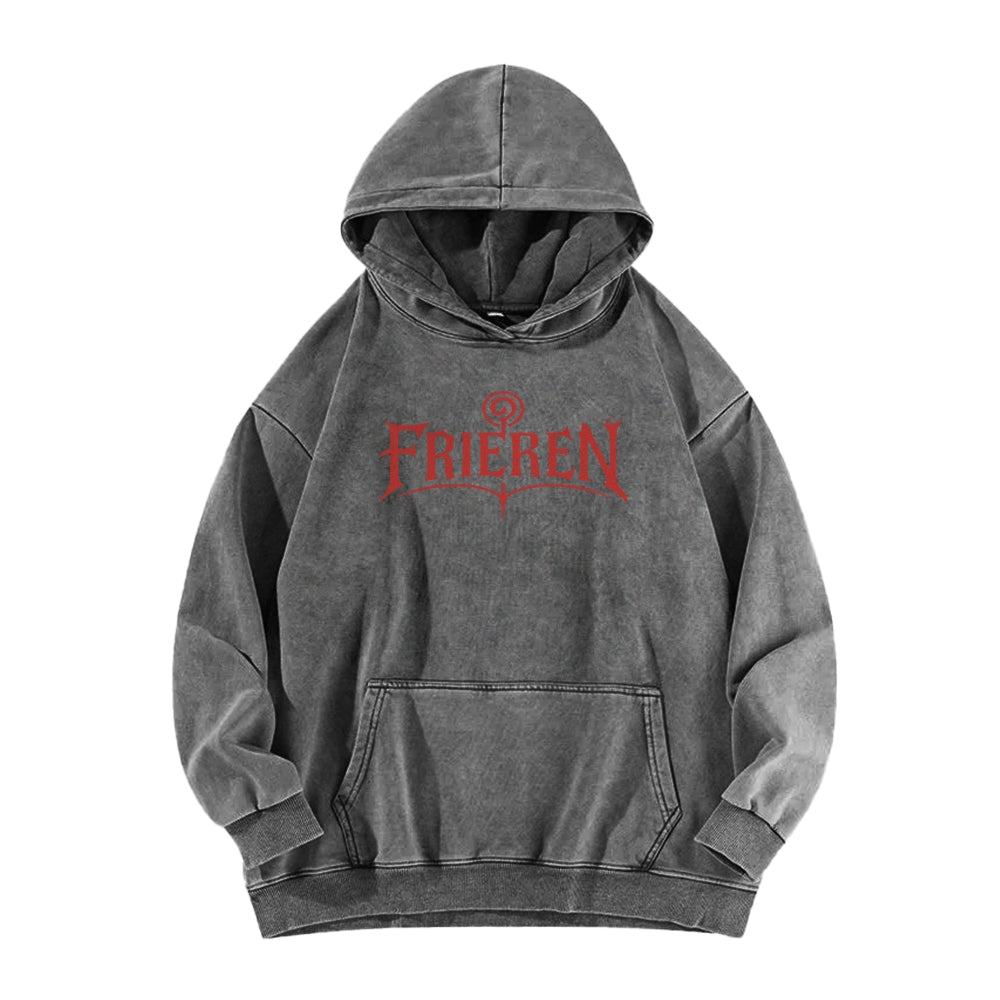 Frieren Casual Washed Hoodie 2508007199