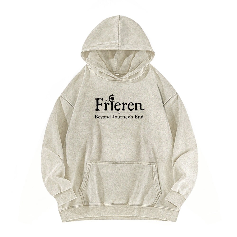 Frieren Casual Washed Hoodie 2508007215