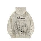 Frieren Casual Washed Hoodie 2508007215