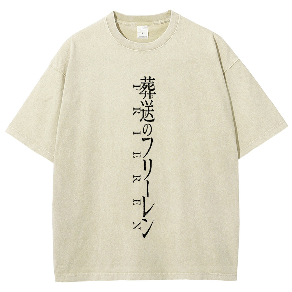 Frieren Unisex Fit Washed T-Shirt 2508014532