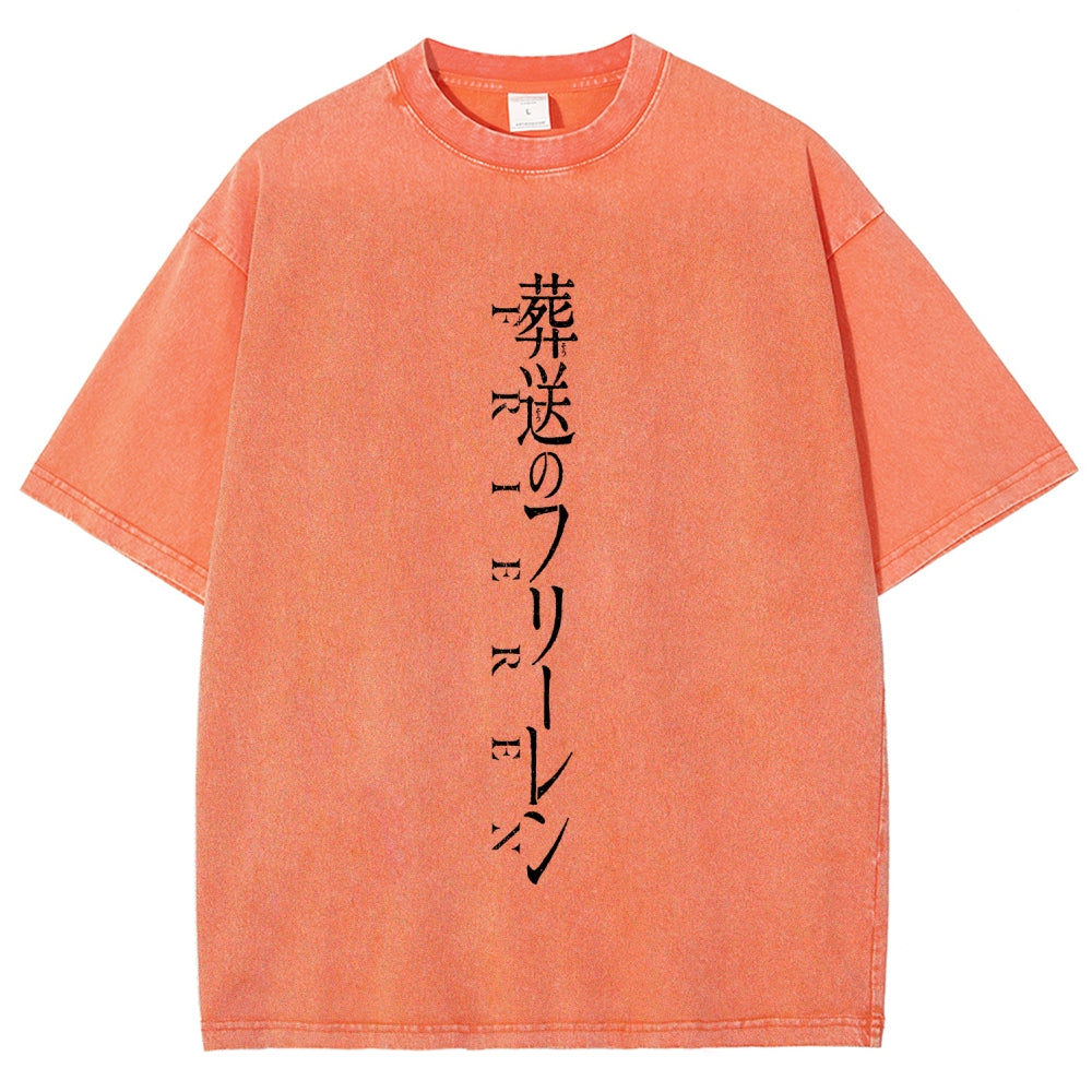 Frieren Unisex Fit Washed T-Shirt 2508014532
