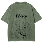Frieren Unisex Fit Washed T-Shirt 2508014532