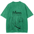 Frieren Unisex Fit Washed T-Shirt 2508014532
