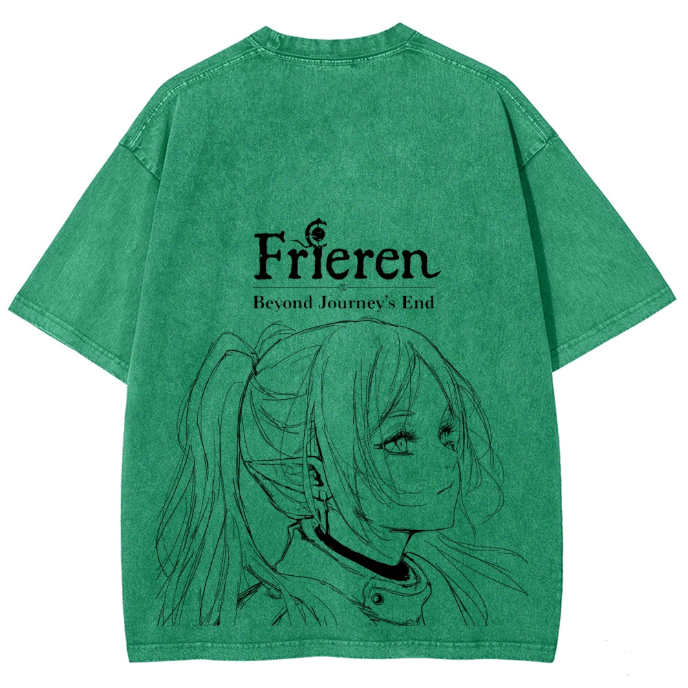 Frieren Unisex Fit Washed T-Shirt 2508014532