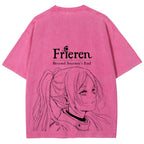 Frieren Unisex Fit Washed T-Shirt 2508014532