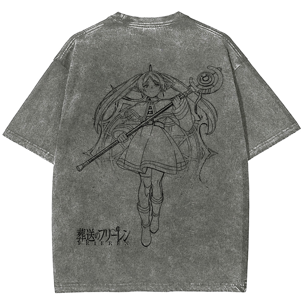Frieren Unisex Fit Washed T-Shirt 2508014535