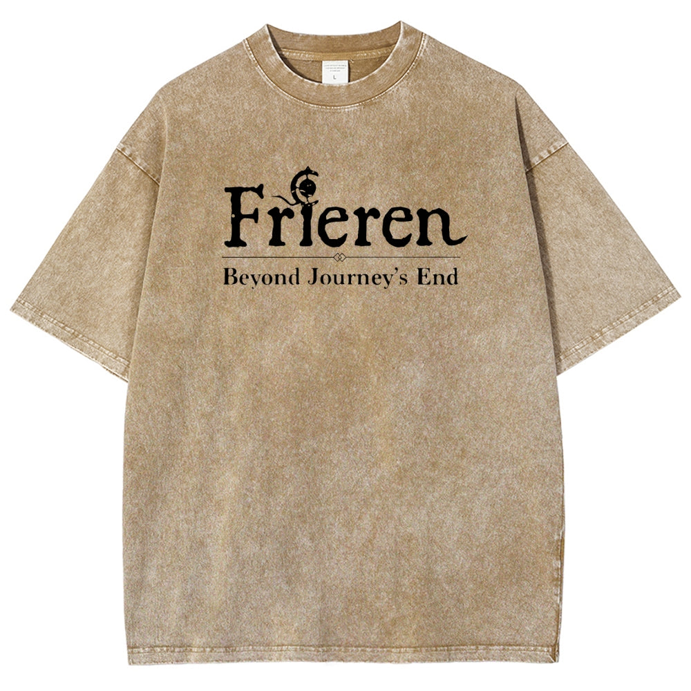 Frieren Unisex Fit Washed T-Shirt 2508014535