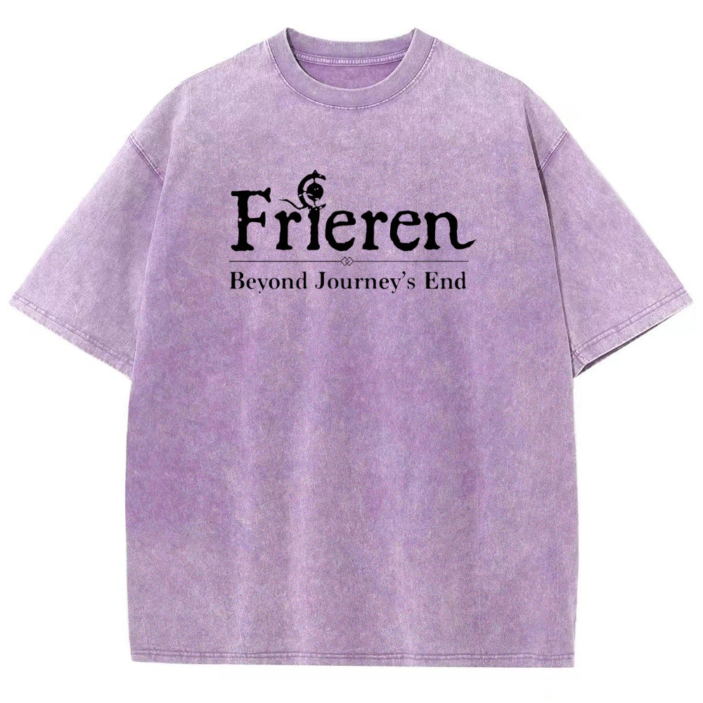 Frieren Unisex Fit Washed T-Shirt 2508014535