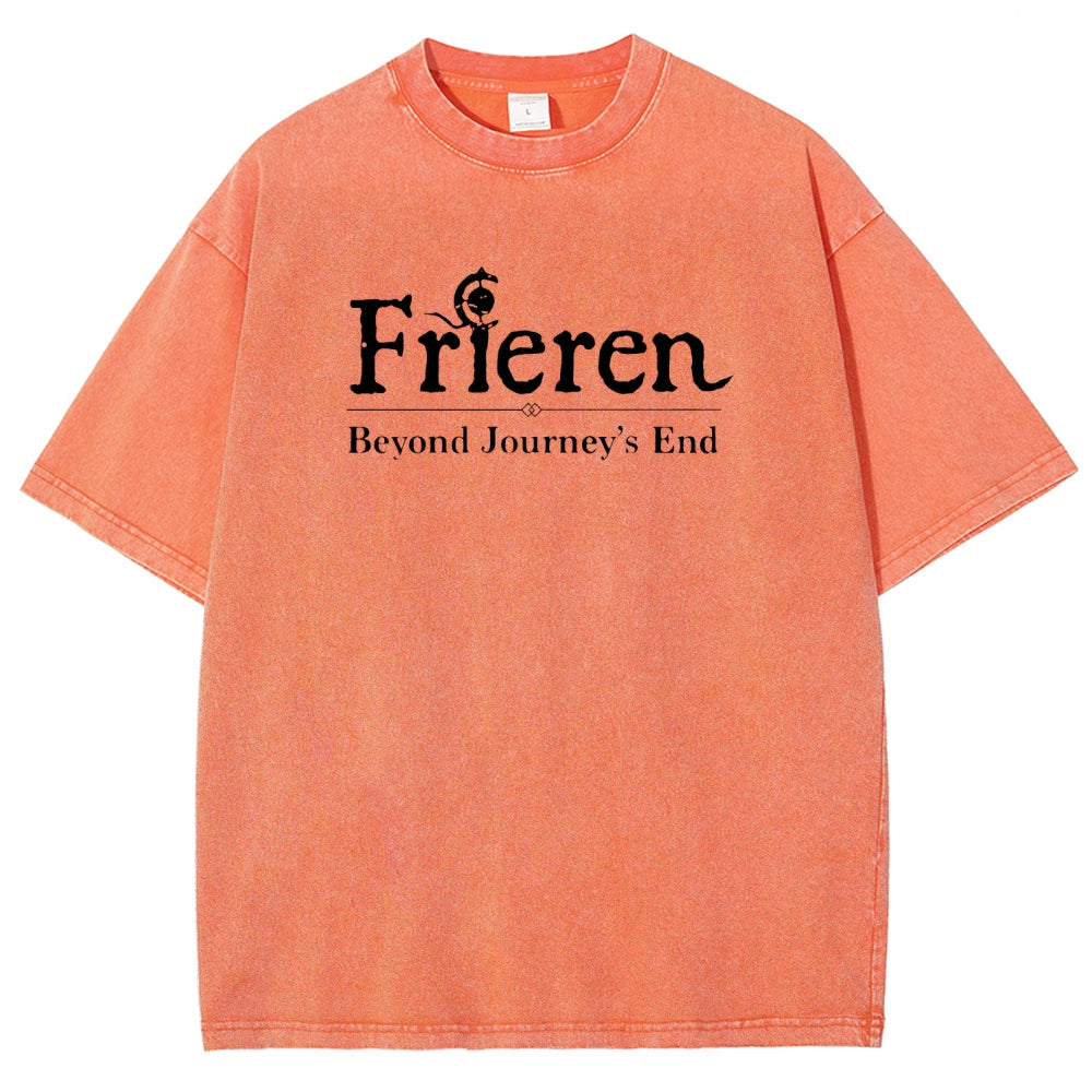 Frieren Unisex Fit Washed T-Shirt 2508014535