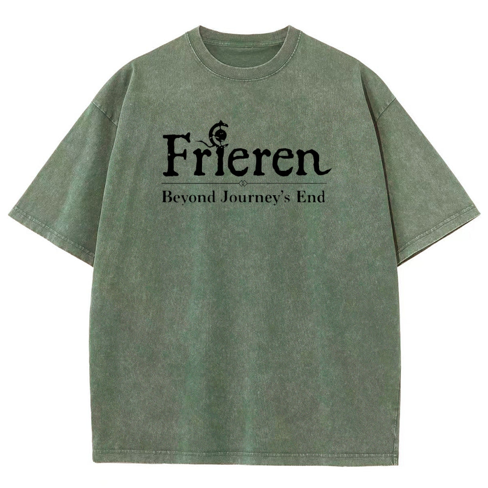 Frieren Unisex Fit Washed T-Shirt 2508014535