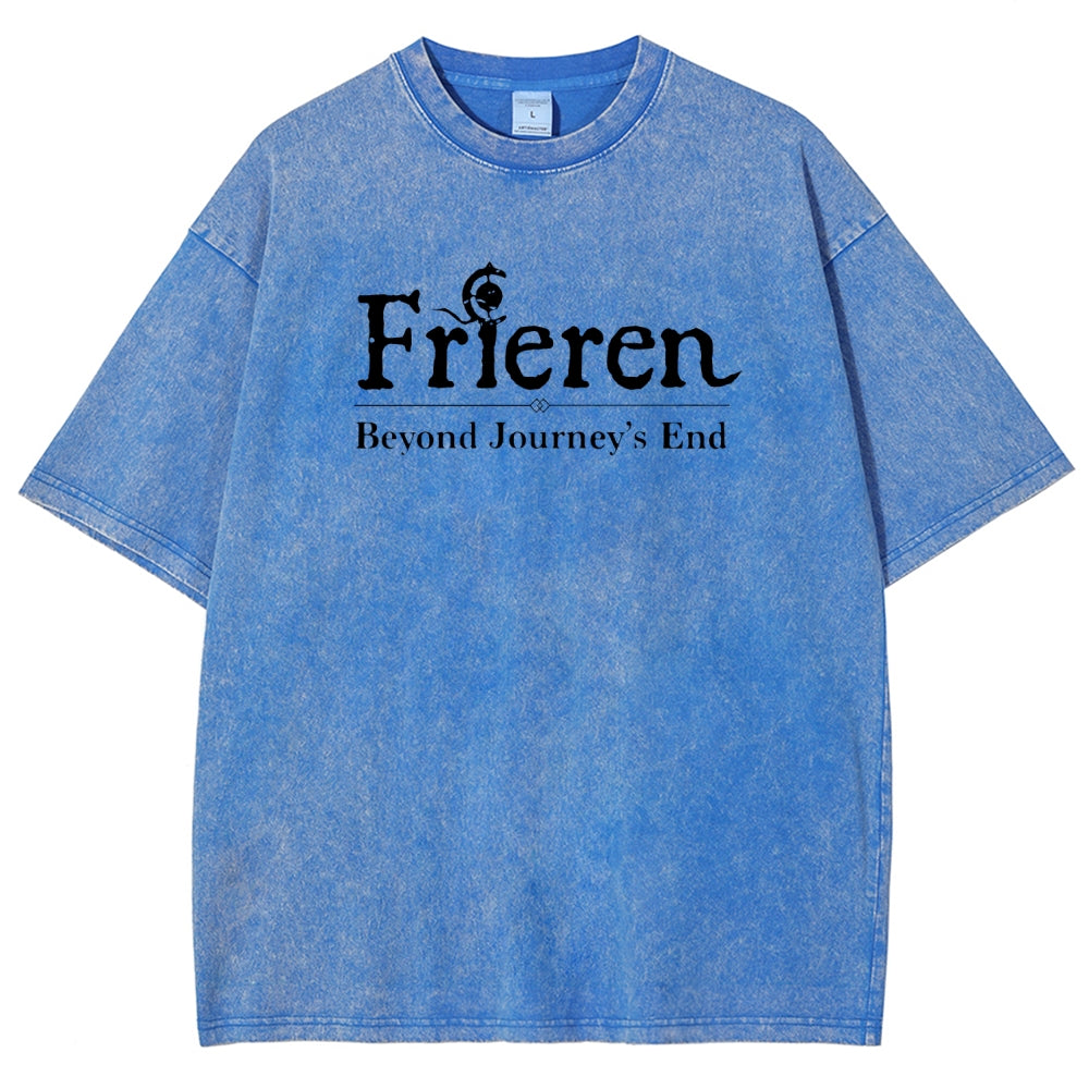 Frieren Unisex Fit Washed T-Shirt 2508014535