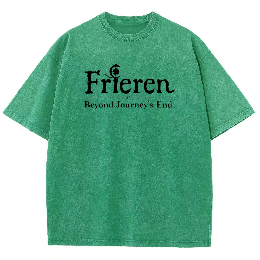Frieren Unisex Fit Washed T-Shirt 2508014535