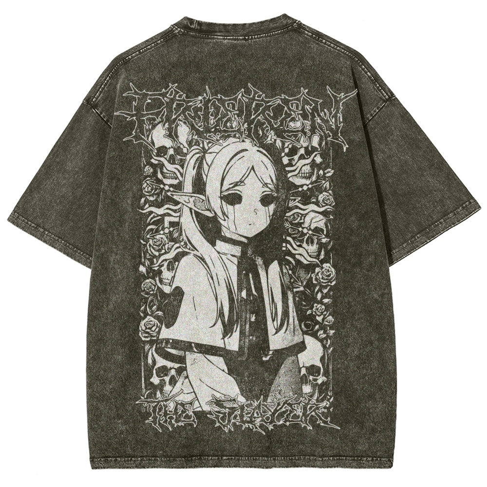 Frieren Unisex Fit Washed T-Shirt 2508014803