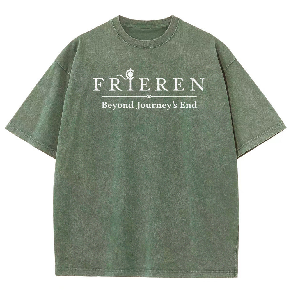 Frieren Unisex Fit Washed T-Shirt 2508014803