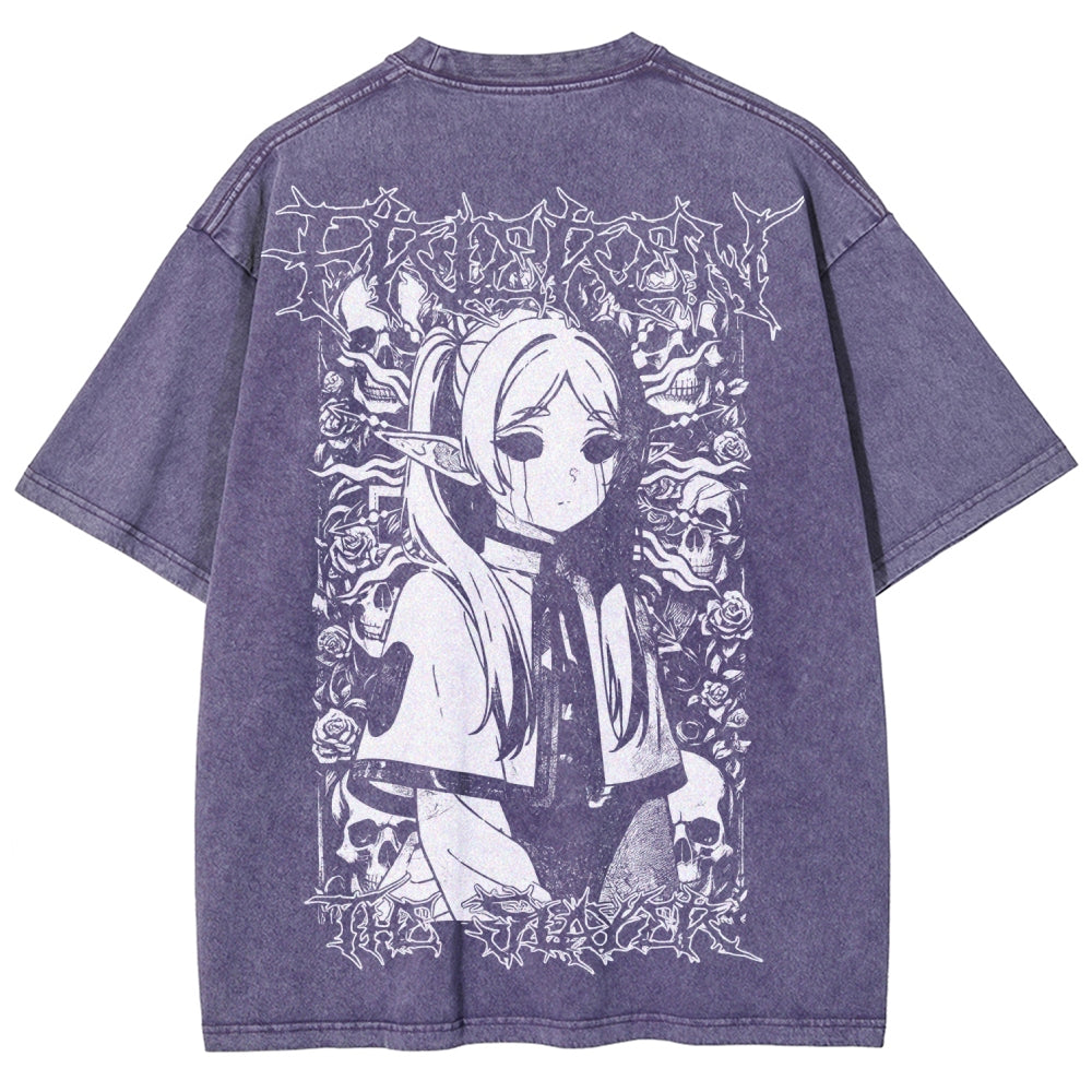 Frieren Unisex Fit Washed T-Shirt 2508014803