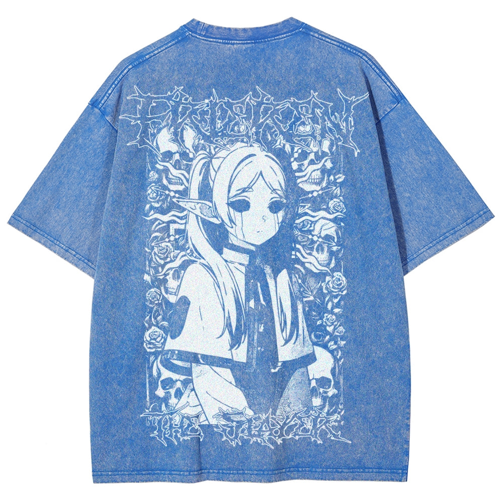 Frieren Unisex Fit Washed T-Shirt 2508014803