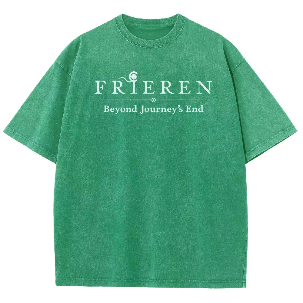 Frieren Unisex Fit Washed T-Shirt 2508014803